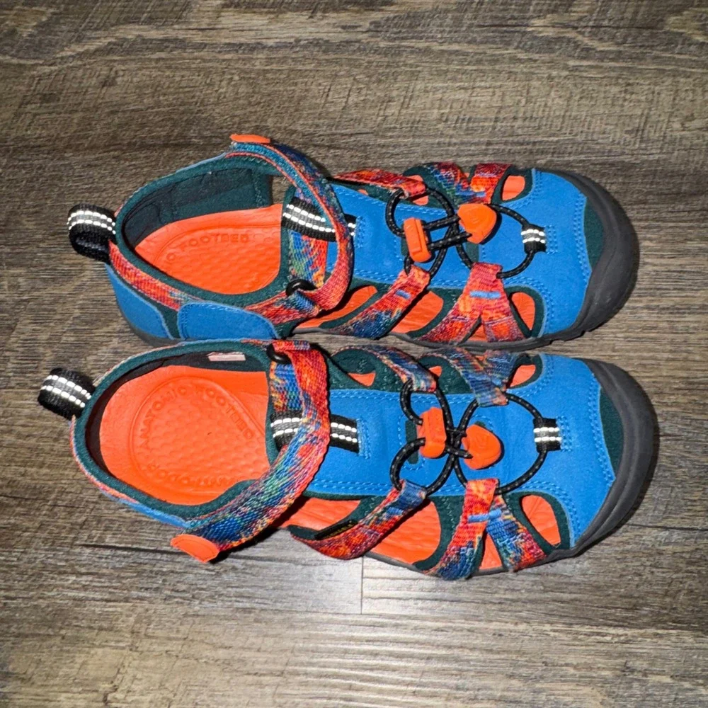 Keen Seacamp II CNX Kids Blue Tie Dye Hybrid Water Sandals 1027423 Size 3 US